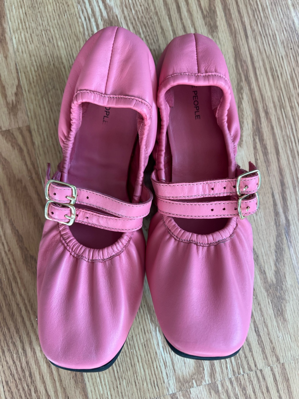 Free People Gemini Ballet Flats in Watermelon Size 7.5 - Picture 2 of 8